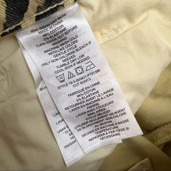 Current/Elliott The Ruby Crop Ankle Jeans in Natural Zebra - Picture 5 of 12